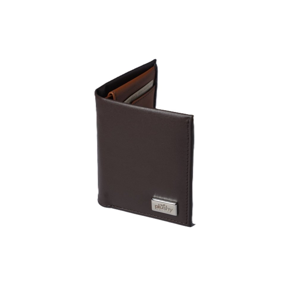 Tobacco Bifold Wallet plant-based leather Plushy Skinn