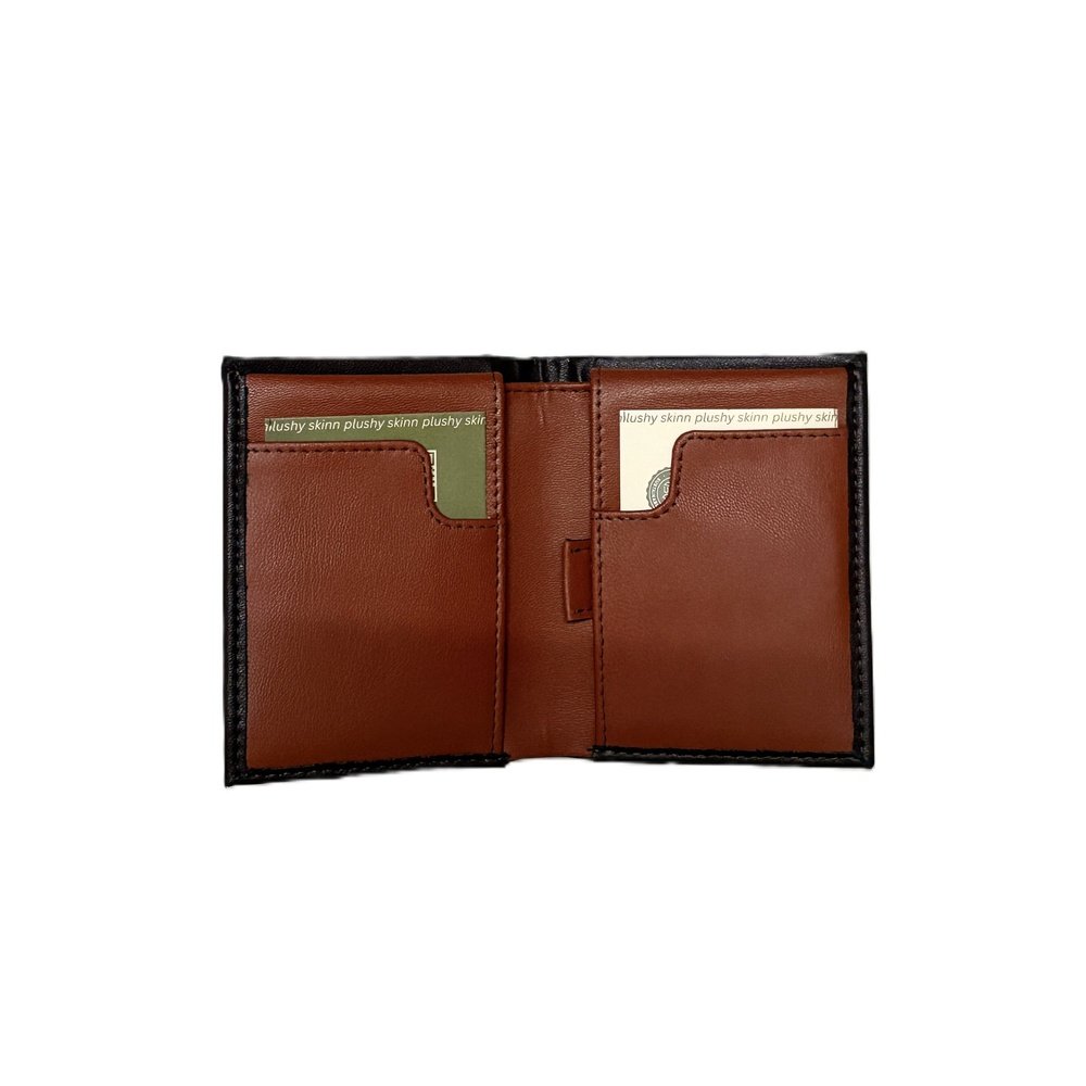 Tobacco Bifold Wallet plant-based leather Plushy Skinn