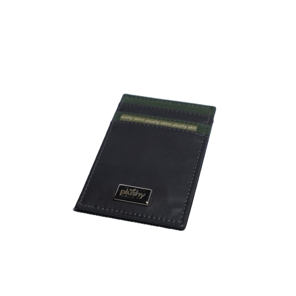 Slate Slim Cardholder plant-based leather Plushy Skinn