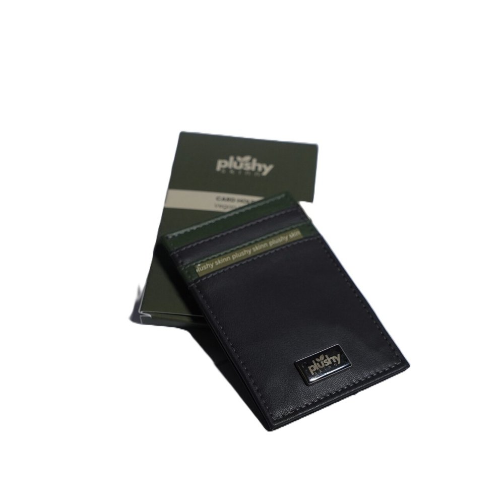 Slate Slim Cardholder plant-based leather Plushy Skinn