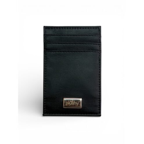 Noir Slim Cardholder plant-based leather Plushy Skinn