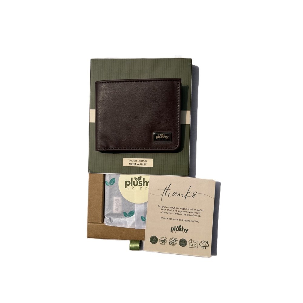 Tobacco Slimline Vault plant-based leather Plushy Skinn