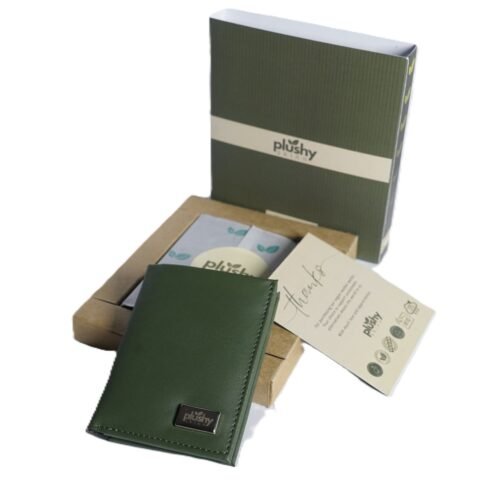 Slate Bifold Wallet plant-based leather Plushy Skinn